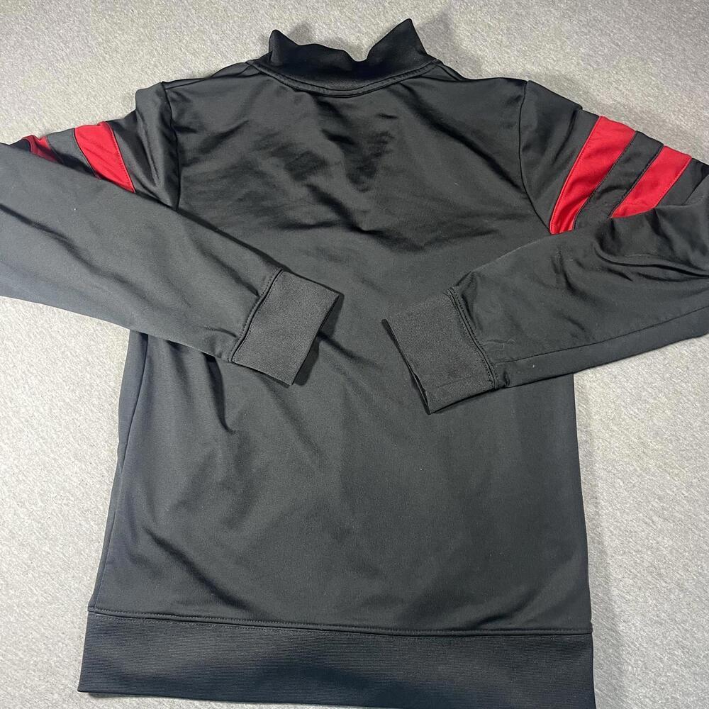 Jordan Black and Red Varsity Jacket Youth Large With Zip-Up Front NBA Michael J - Picture 3 of 7